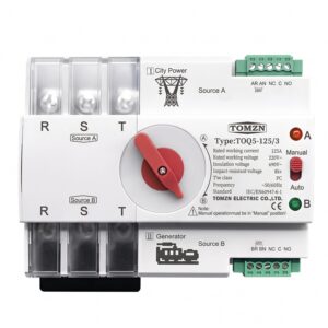 Interruptor automático doble tiro TOMZN TOQ5-125/3 de 125 A y 220 V